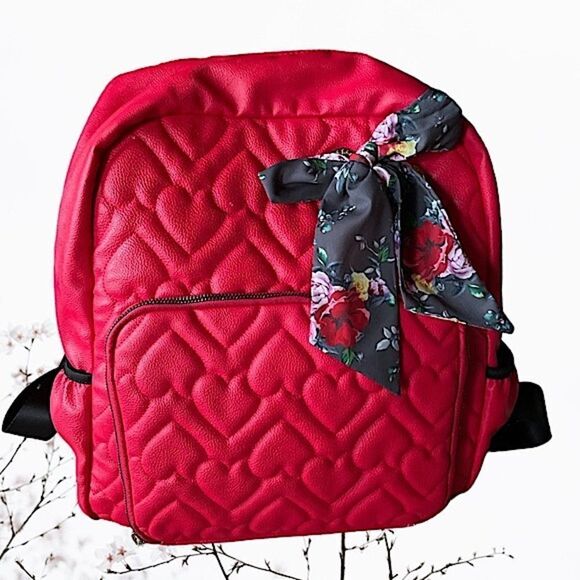 BETSEY Johnson l  Quilted Leather l Full-Size Backpack l Front Organizer l Extra main image 10